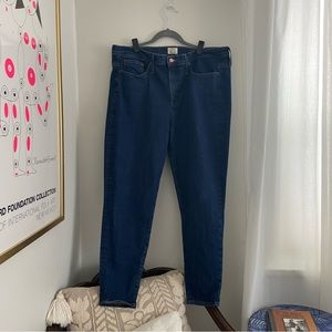 J Crew 9” High Rise Toothpick Jeans | 35